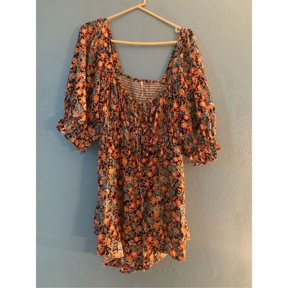 NWT Free People Show Me Love Navy Romper Size XS - Picture 4 of 5